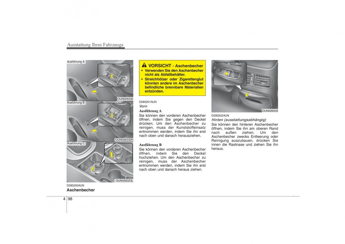 KIA Carens II 2 Handbuch / page 184