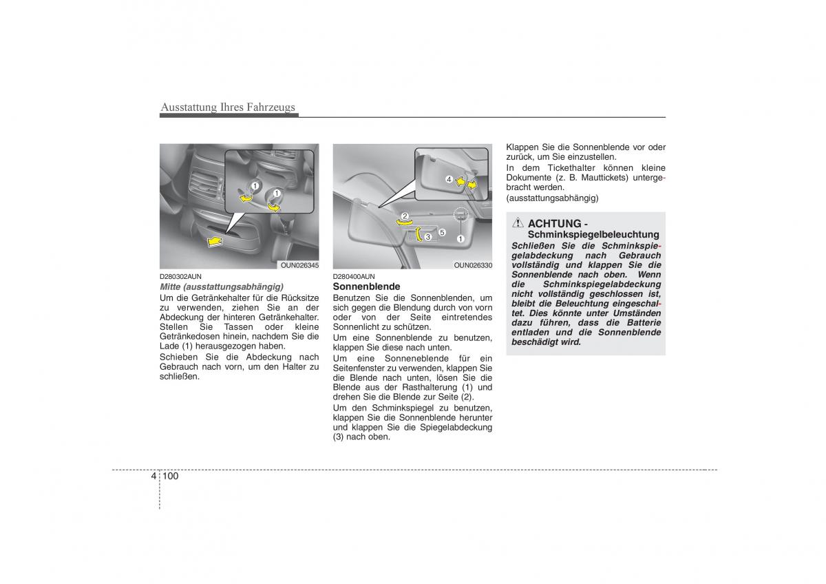 KIA Carens II 2 Handbuch / page 186