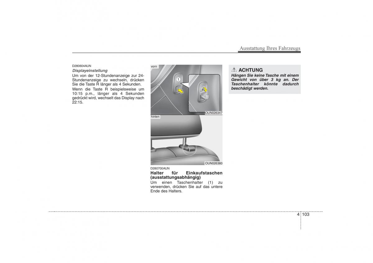 KIA Carens II 2 Handbuch / page 189