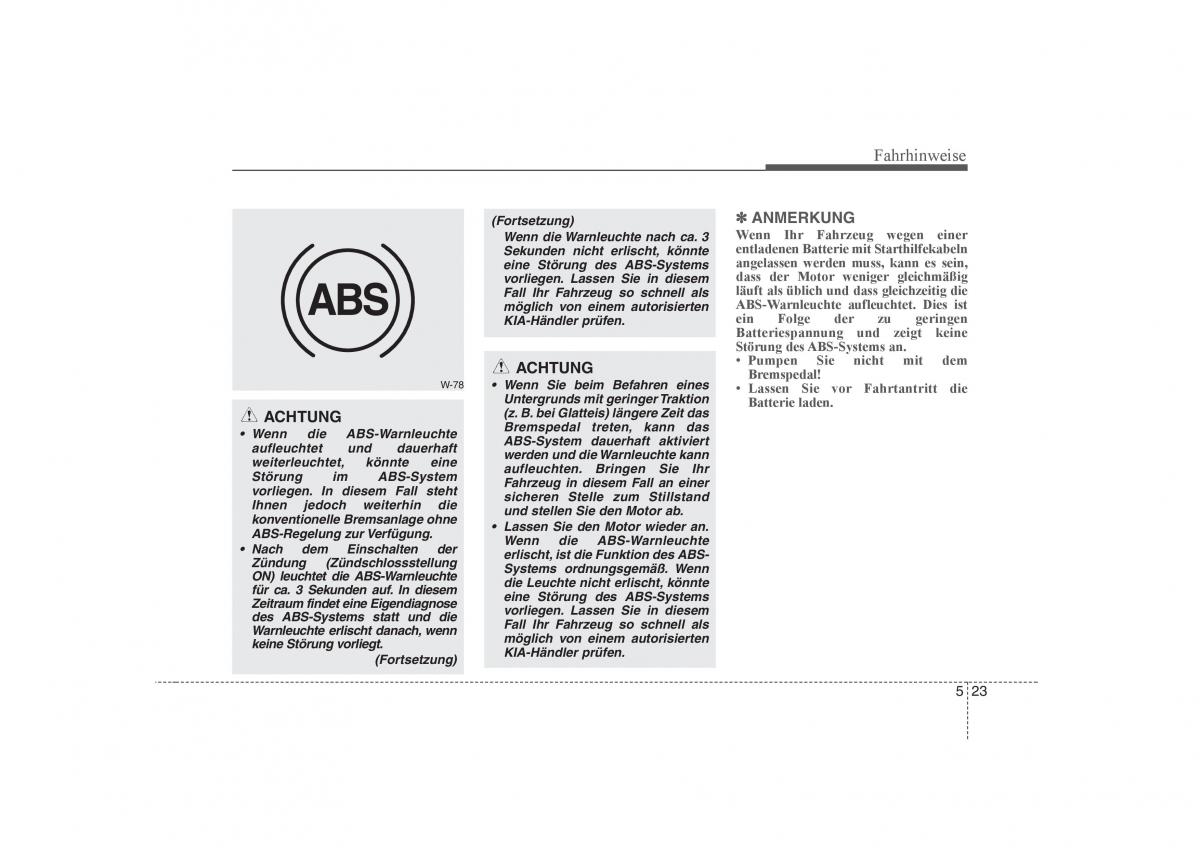 KIA Carens II 2 Handbuch / page 217