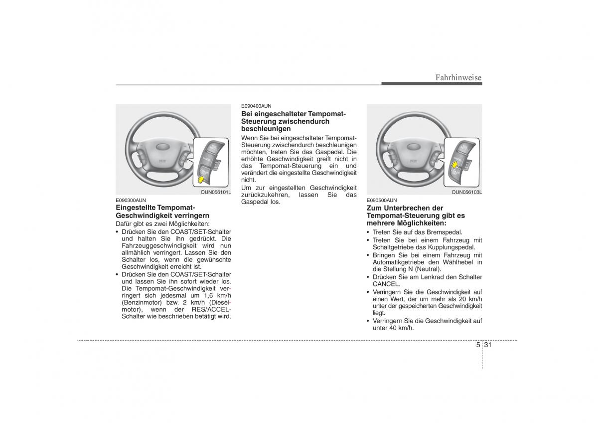 KIA Carens II 2 Handbuch / page 225