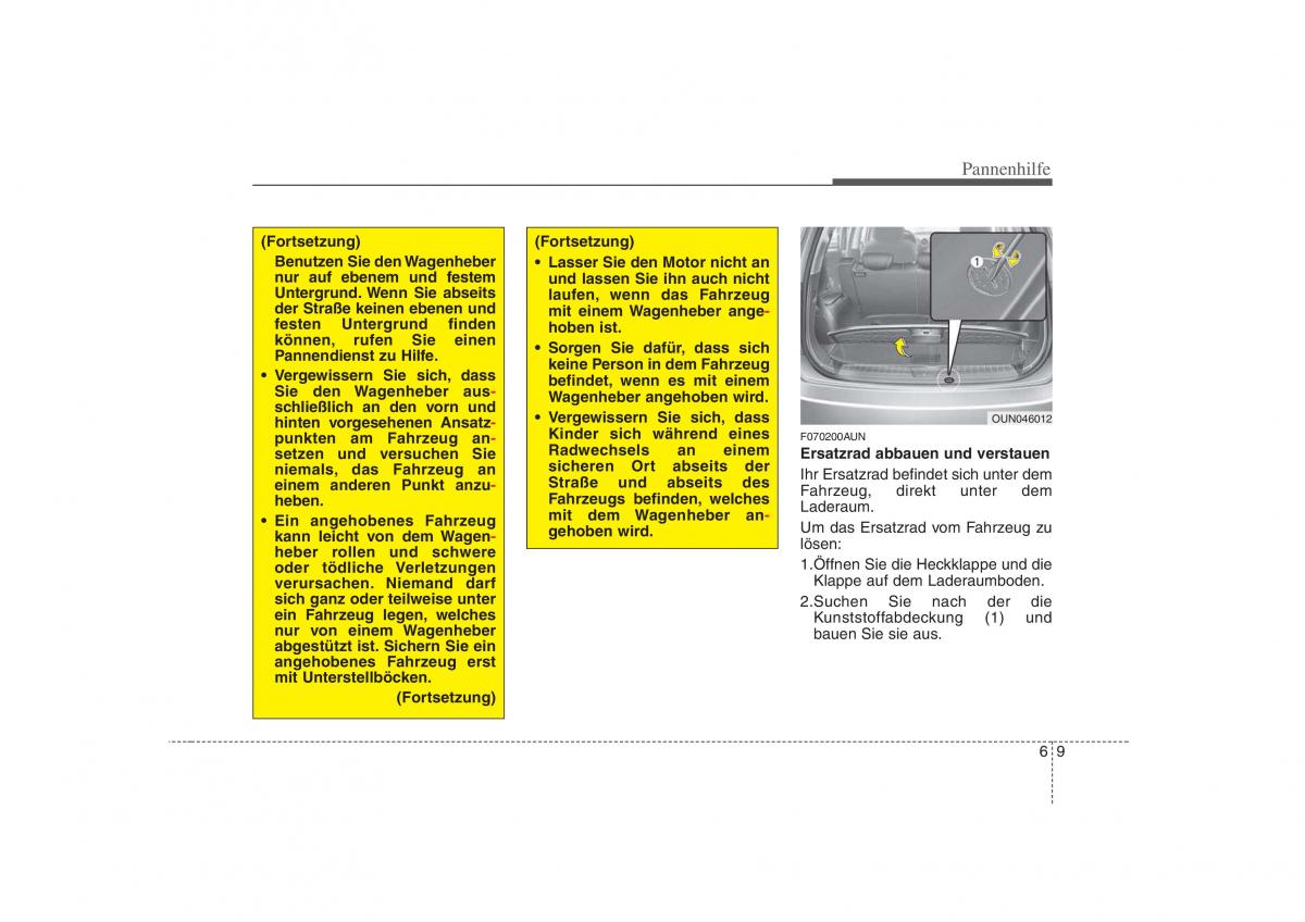 KIA Carens II 2 Handbuch / page 258