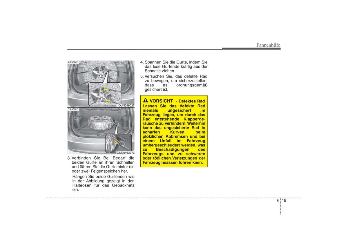 KIA Carens II 2 Handbuch / page 268