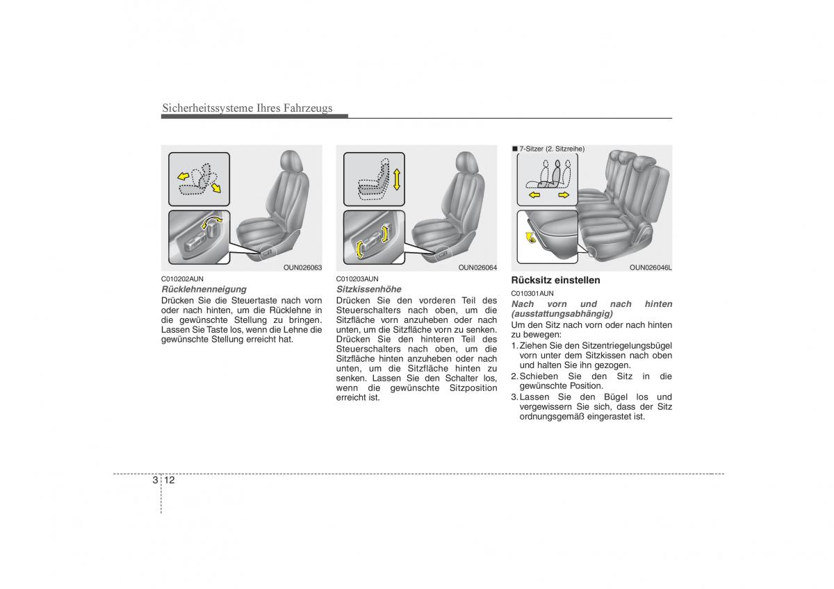 KIA Carens II 2 Handbuch / page 27