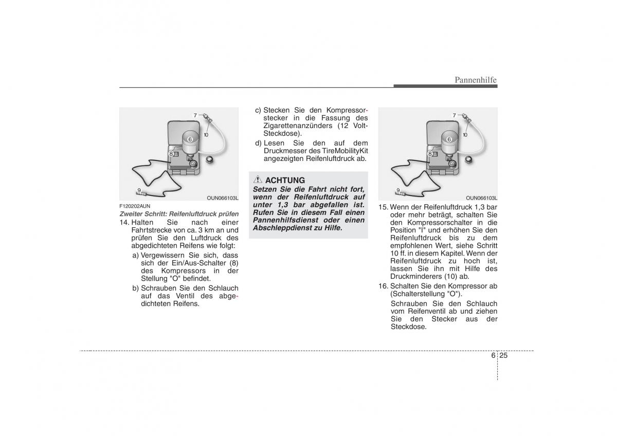 KIA Carens II 2 Handbuch / page 274