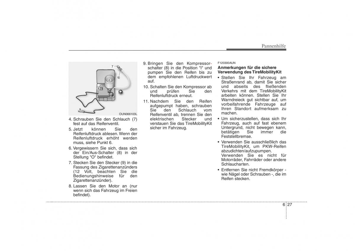 KIA Carens II 2 Handbuch / page 276