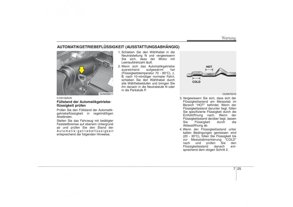 KIA Carens II 2 Handbuch / page 309