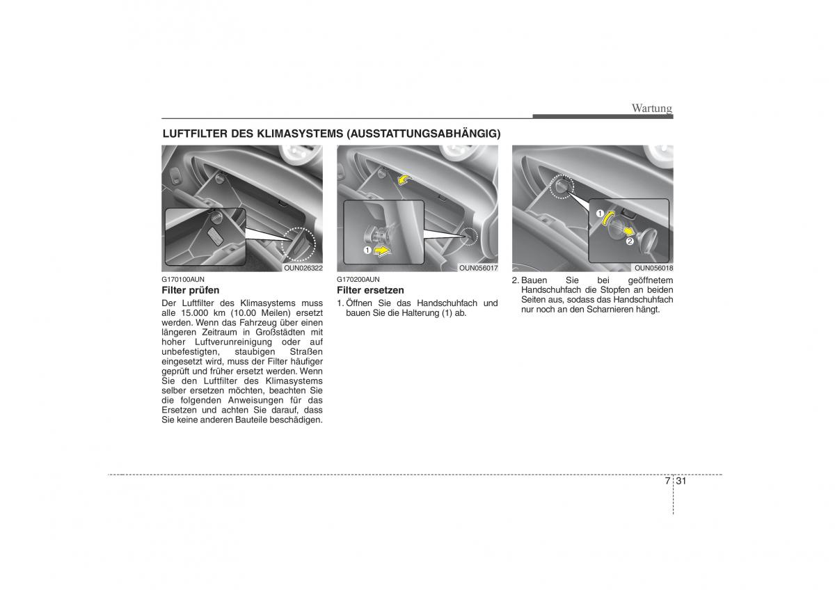 KIA Carens II 2 Handbuch / page 315