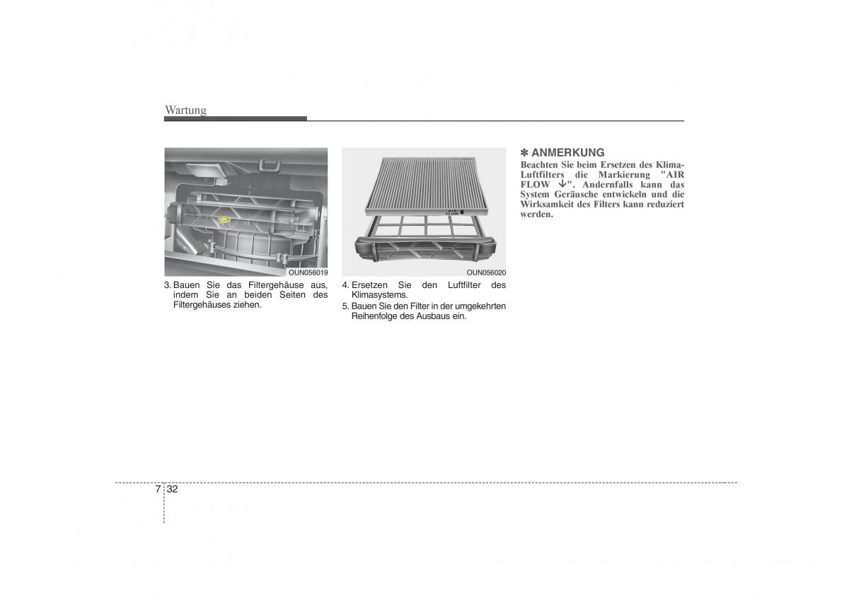 KIA Carens II 2 Handbuch / page 316