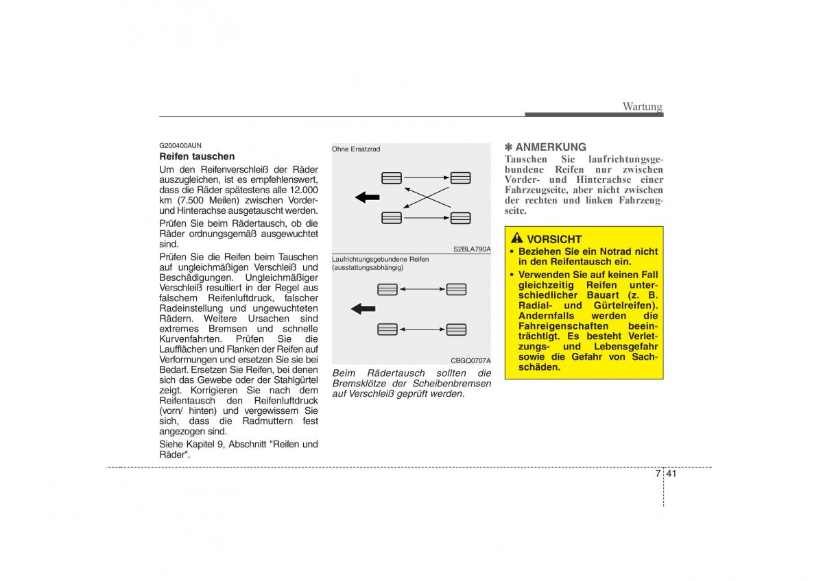 KIA Carens II 2 Handbuch / page 325