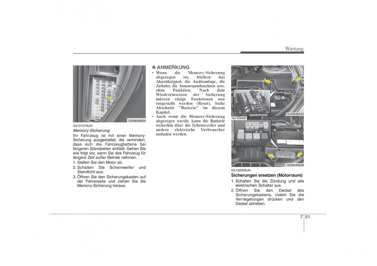 KIA Carens II 2 Handbuch / page 335