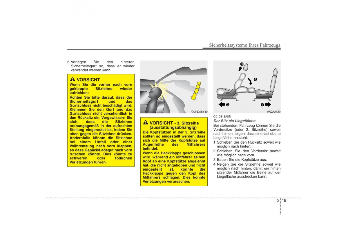 KIA Carens II 2 Handbuch / page 34