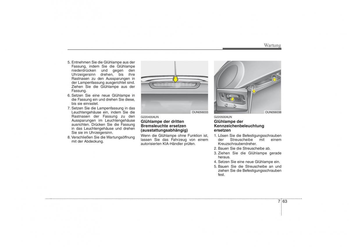 KIA Carens II 2 Handbuch / page 347