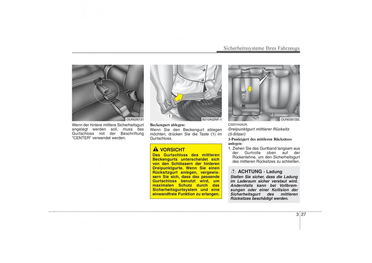 KIA Carens II 2 Handbuch / page 42