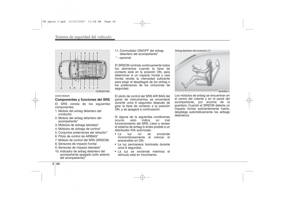 KIA Carens II 2 manual del propietario / page 60