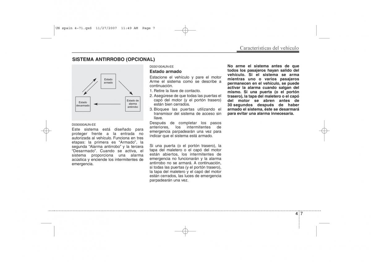 KIA Carens II 2 manual del propietario / page 88