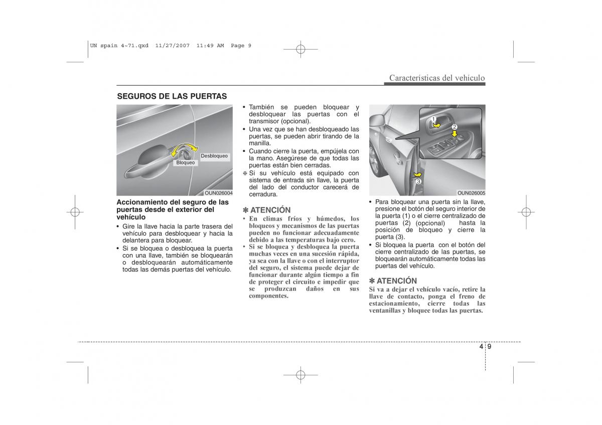 KIA Carens II 2 manual del propietario / page 90