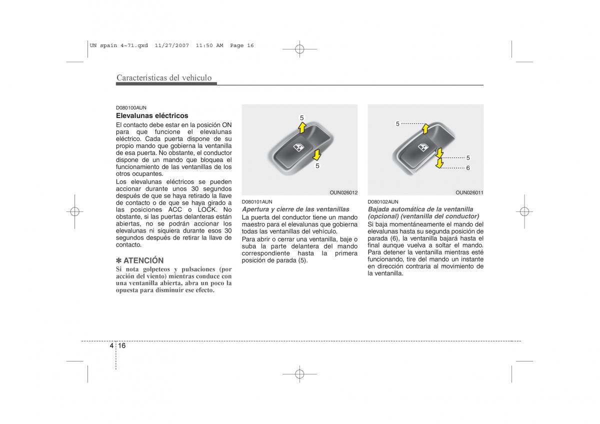 KIA Carens II 2 manual del propietario / page 97