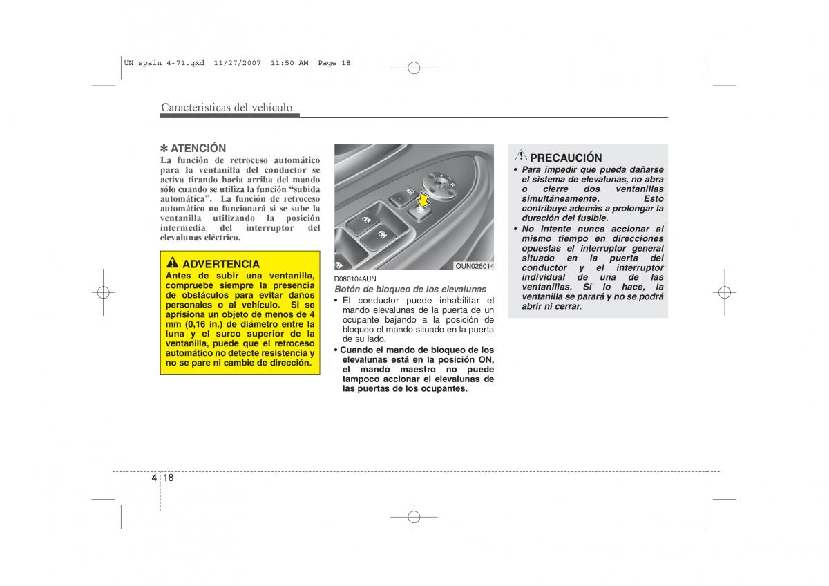 KIA Carens II 2 manual del propietario / page 99