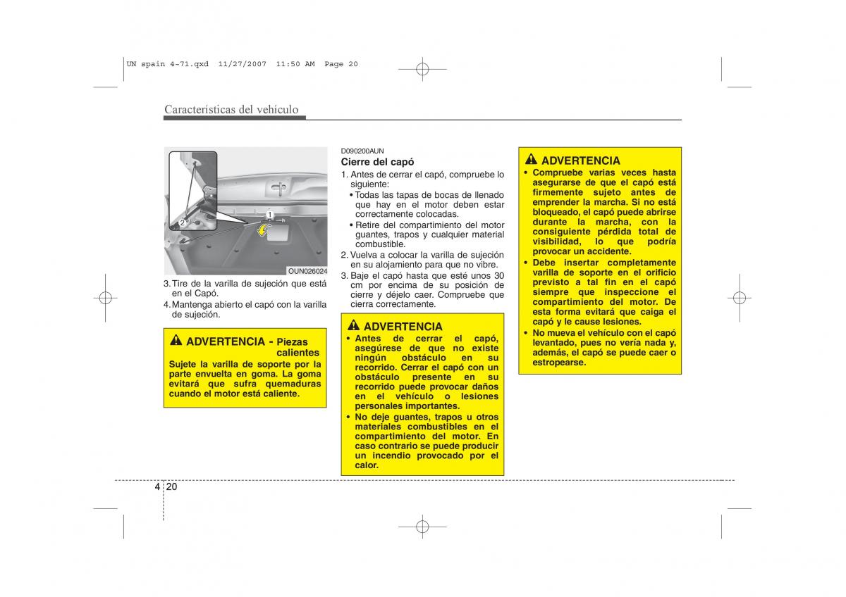 KIA Carens II 2 manual del propietario / page 101