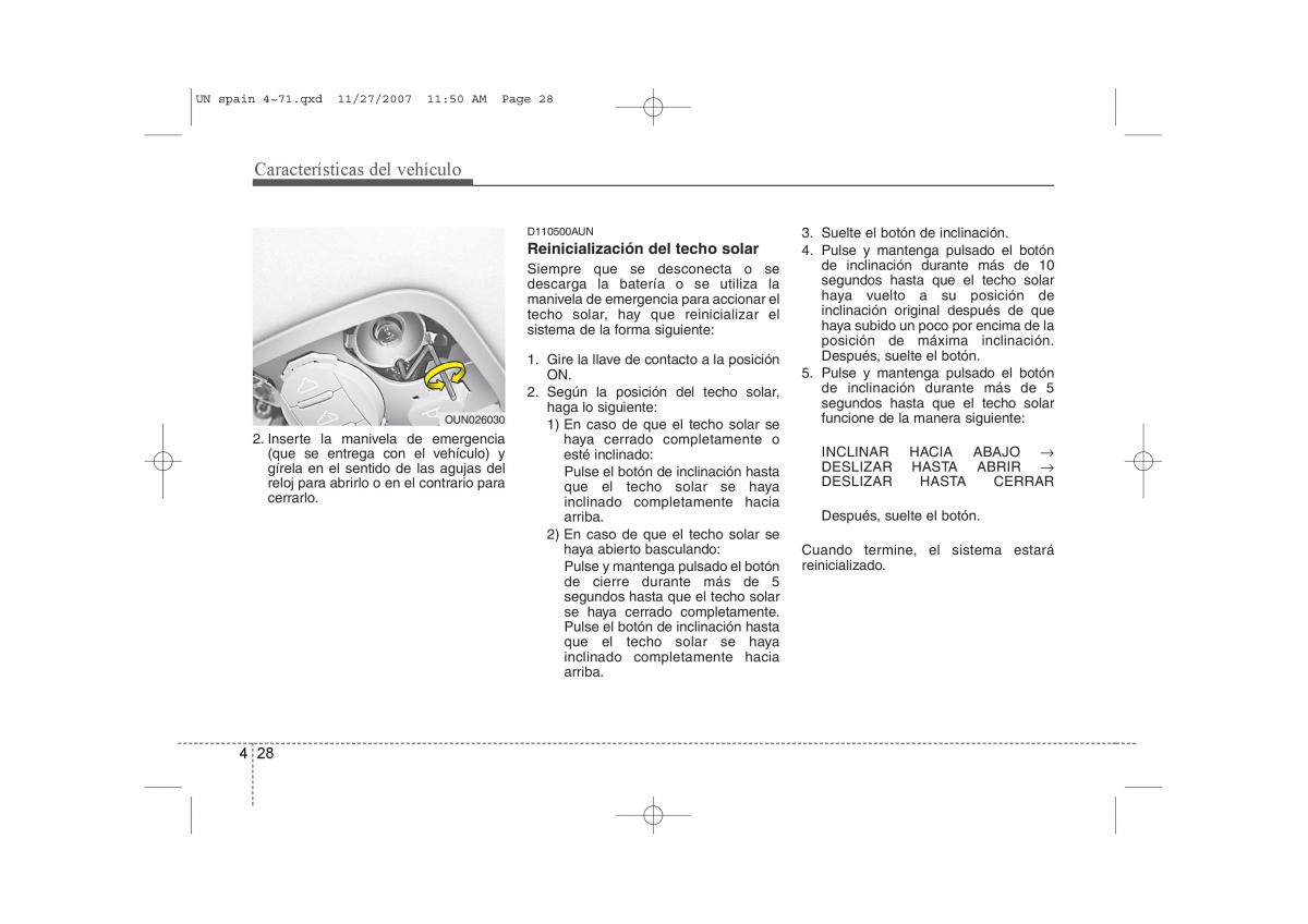 KIA Carens II 2 manual del propietario / page 109