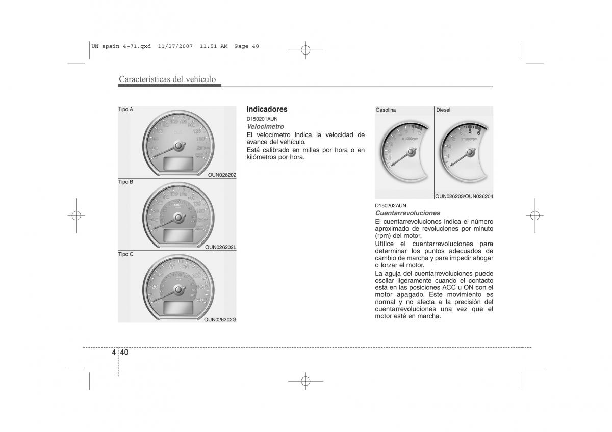 KIA Carens II 2 manual del propietario / page 121