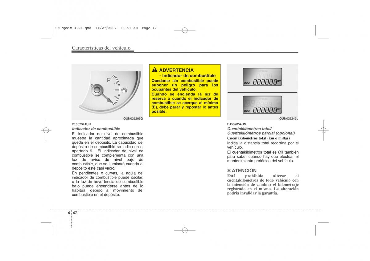 KIA Carens II 2 manual del propietario / page 123