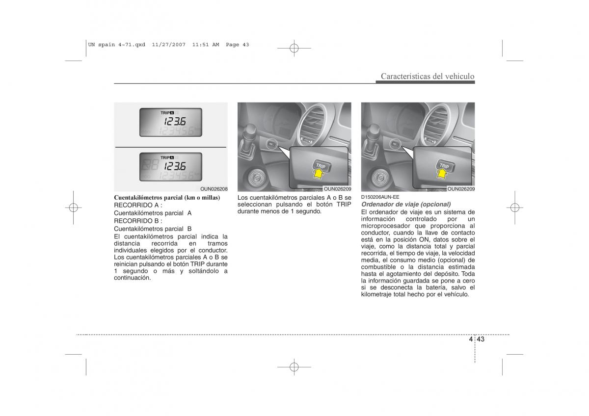 KIA Carens II 2 manual del propietario / page 124