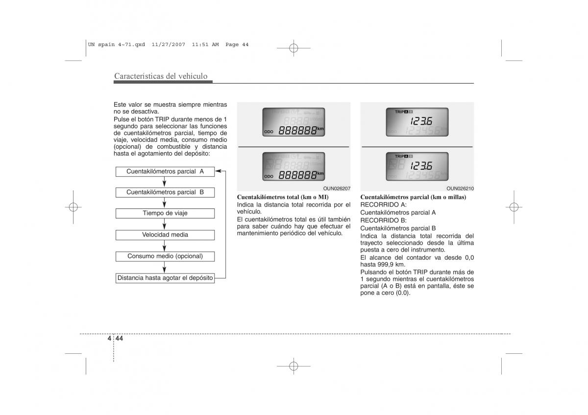 KIA Carens II 2 manual del propietario / page 125