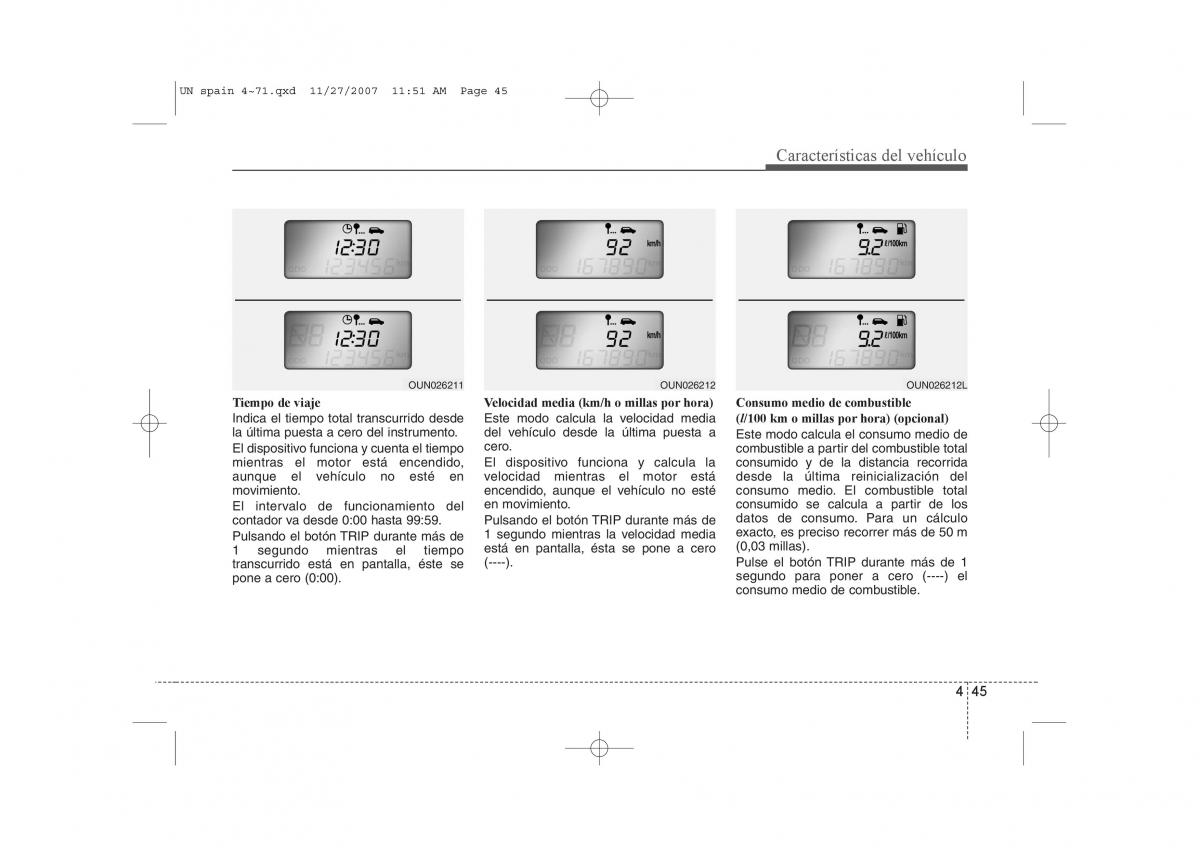 KIA Carens II 2 manual del propietario / page 126