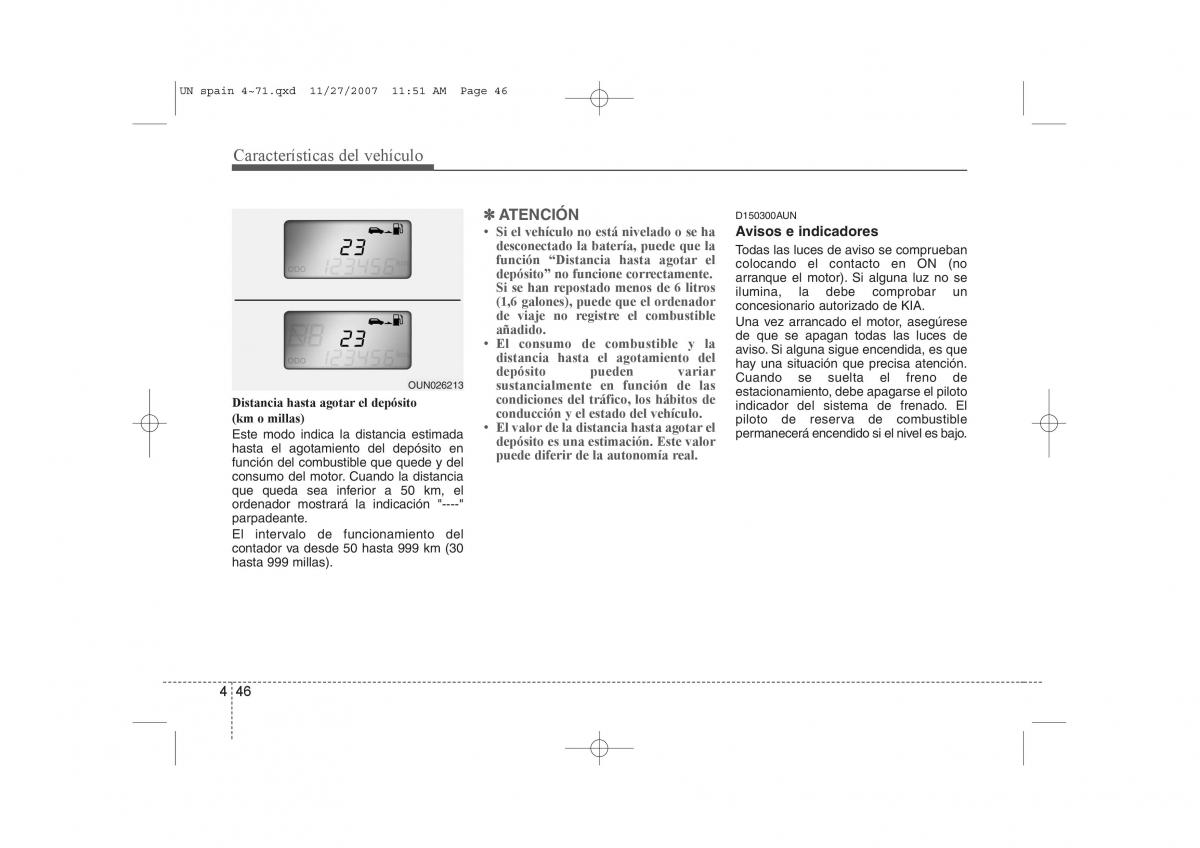 KIA Carens II 2 manual del propietario / page 127