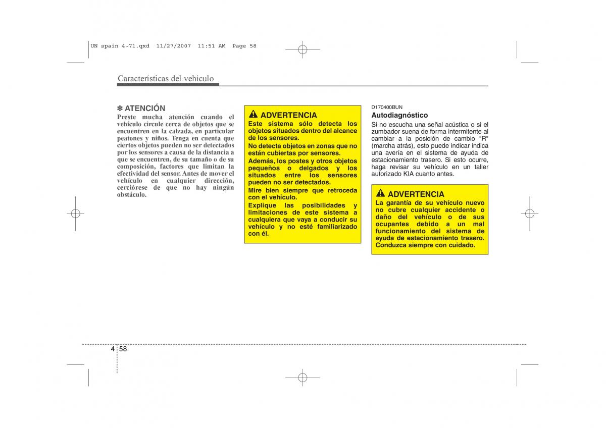 KIA Carens II 2 manual del propietario / page 139