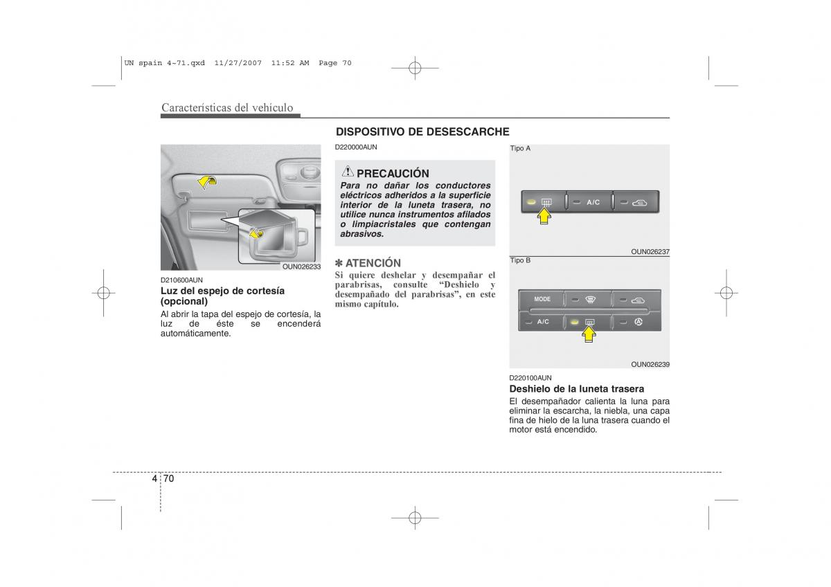 KIA Carens II 2 manual del propietario / page 151