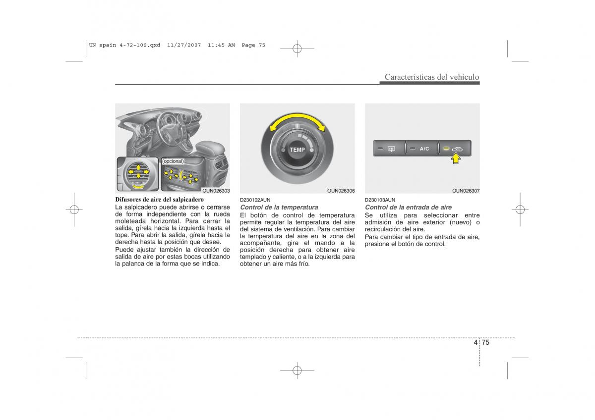 KIA Carens II 2 manual del propietario / page 156