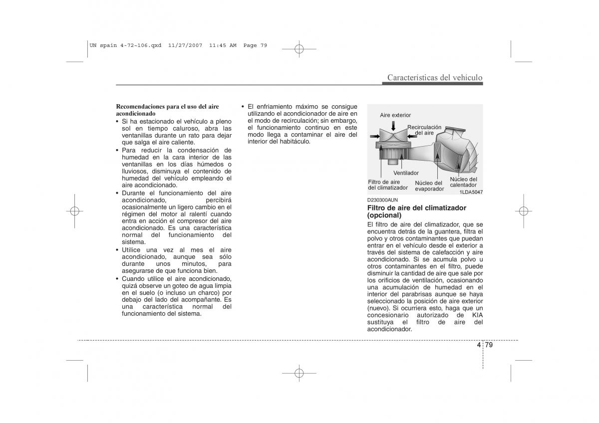 KIA Carens II 2 manual del propietario / page 160