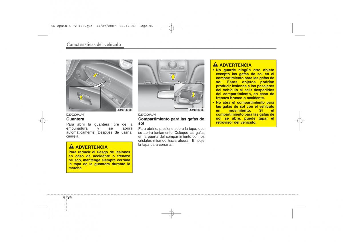 KIA Carens II 2 manual del propietario / page 175