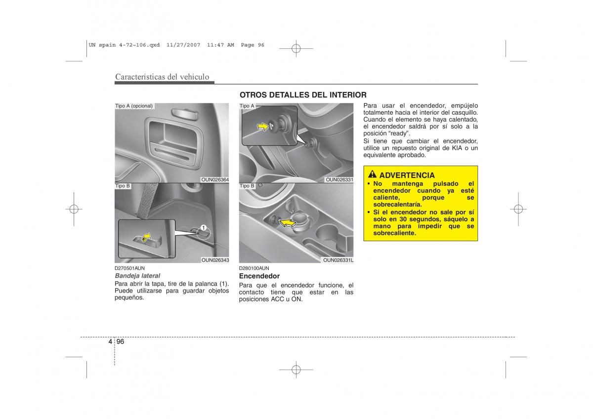 KIA Carens II 2 manual del propietario / page 177