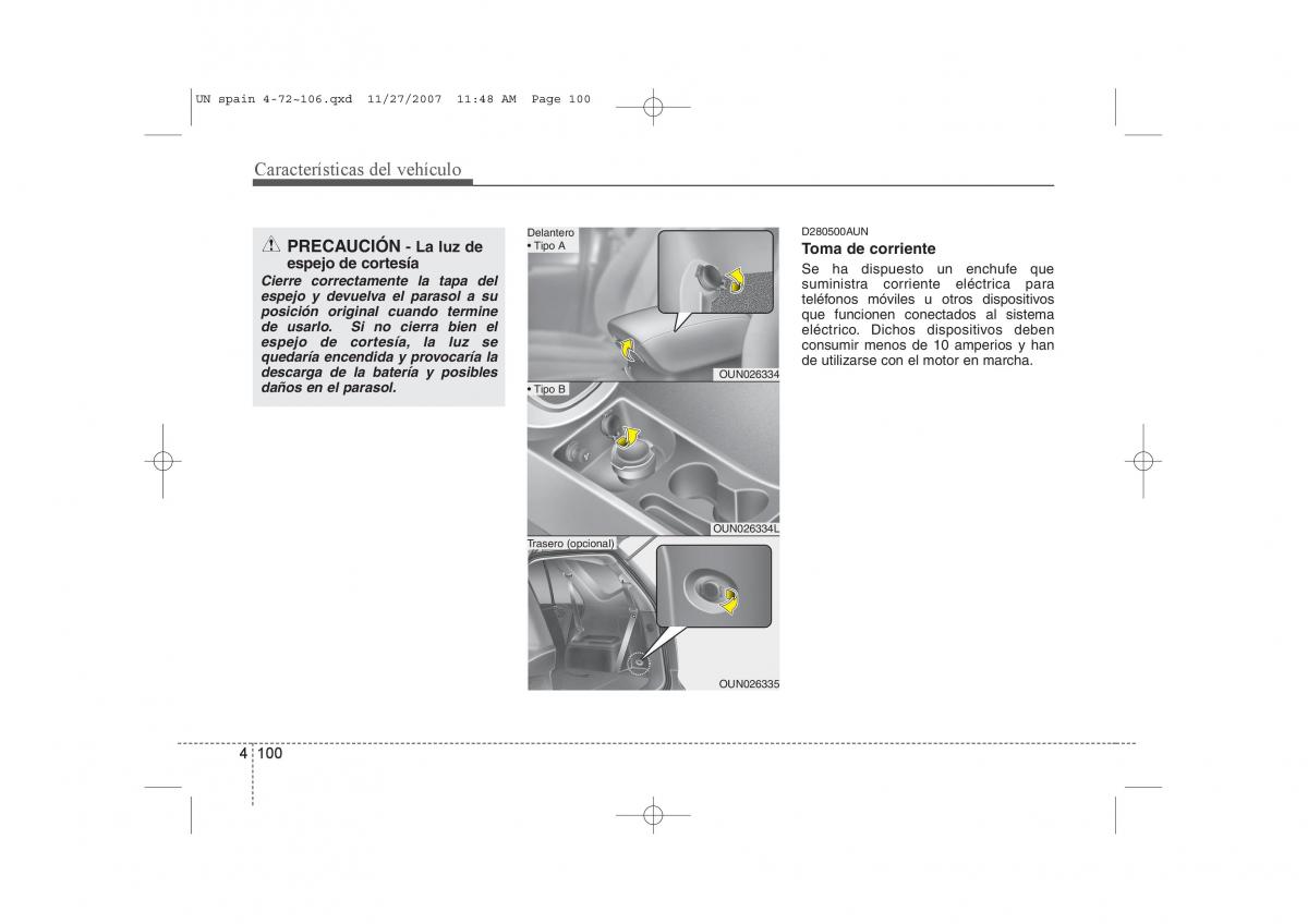 KIA Carens II 2 manual del propietario / page 181