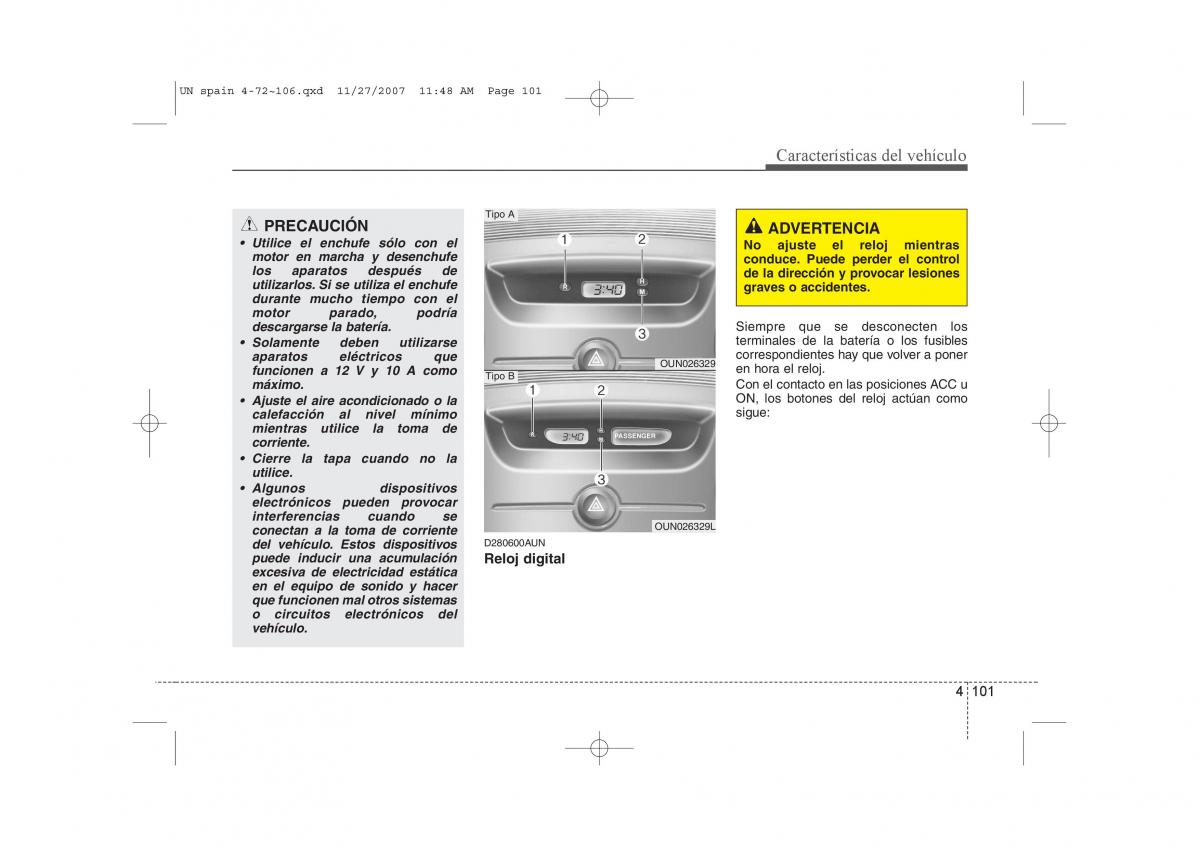 KIA Carens II 2 manual del propietario / page 182