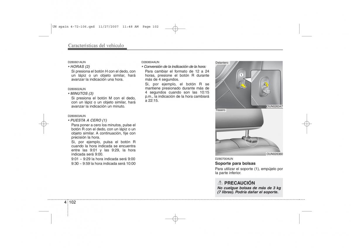 KIA Carens II 2 manual del propietario / page 183