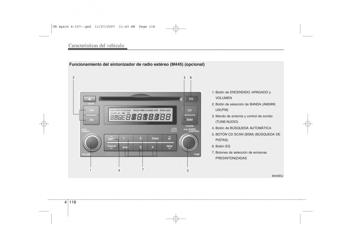 KIA Carens II 2 manual del propietario / page 199