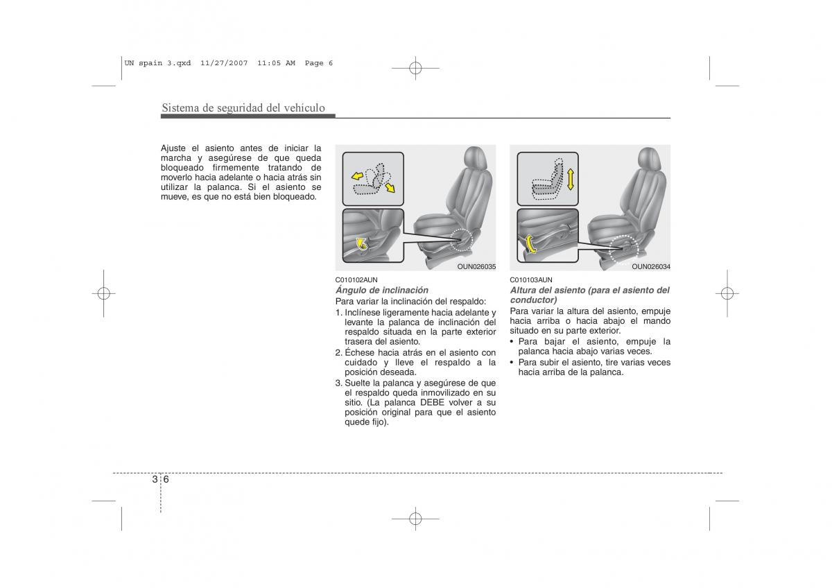 KIA Carens II 2 manual del propietario / page 20