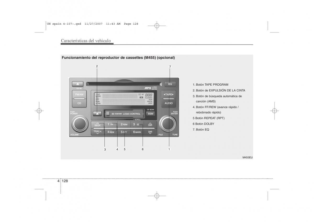 KIA Carens II 2 manual del propietario / page 209