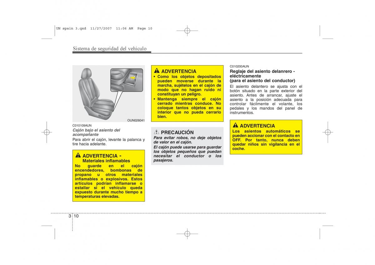 KIA Carens II 2 manual del propietario / page 24