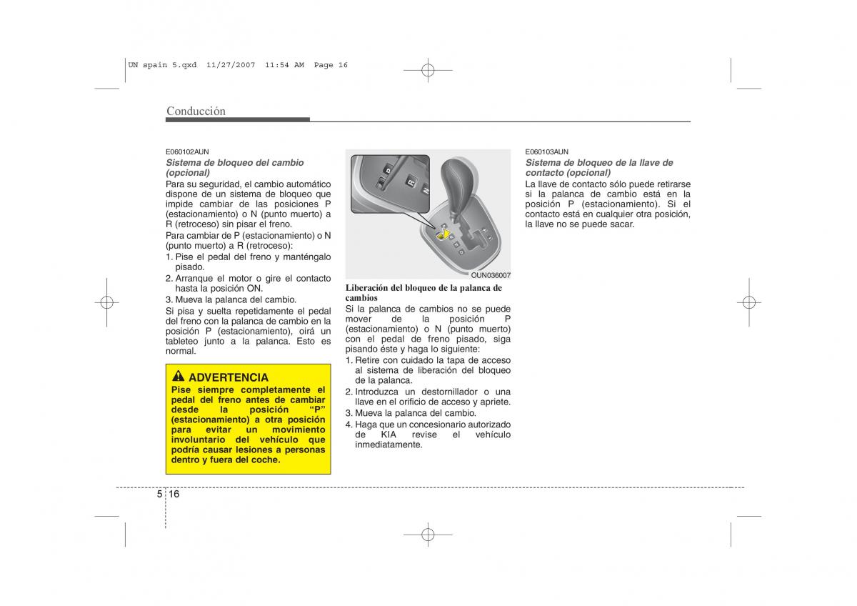 KIA Carens II 2 manual del propietario / page 242