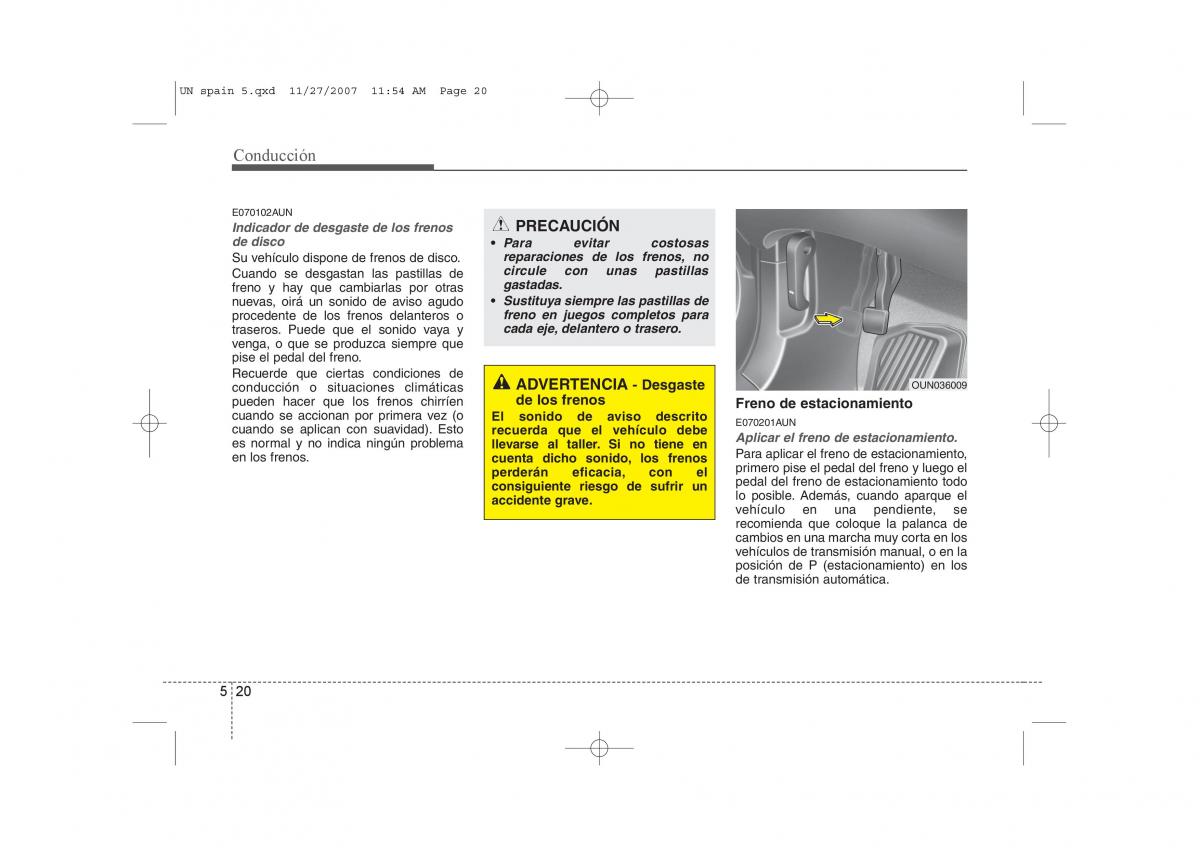 KIA Carens II 2 manual del propietario / page 246