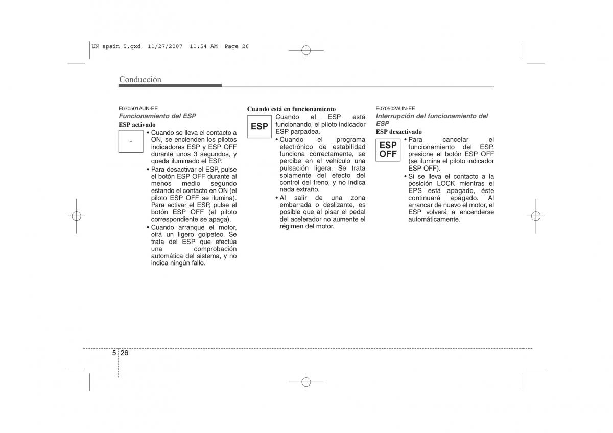 KIA Carens II 2 manual del propietario / page 252