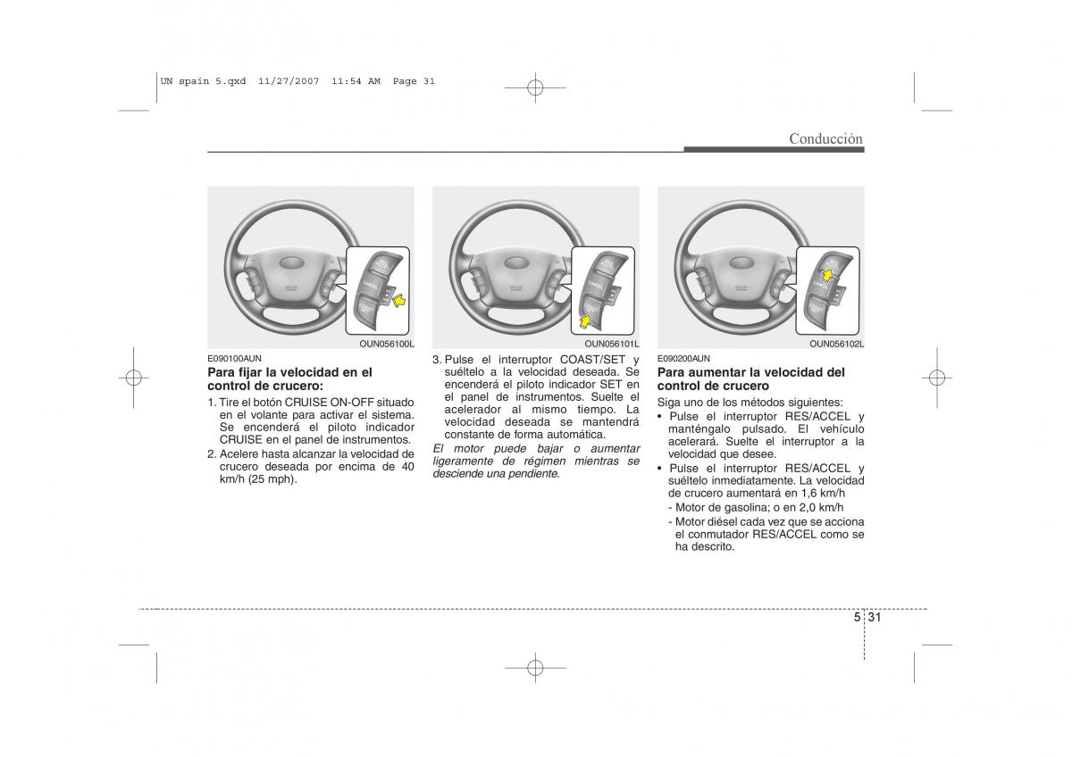 KIA Carens II 2 manual del propietario / page 257