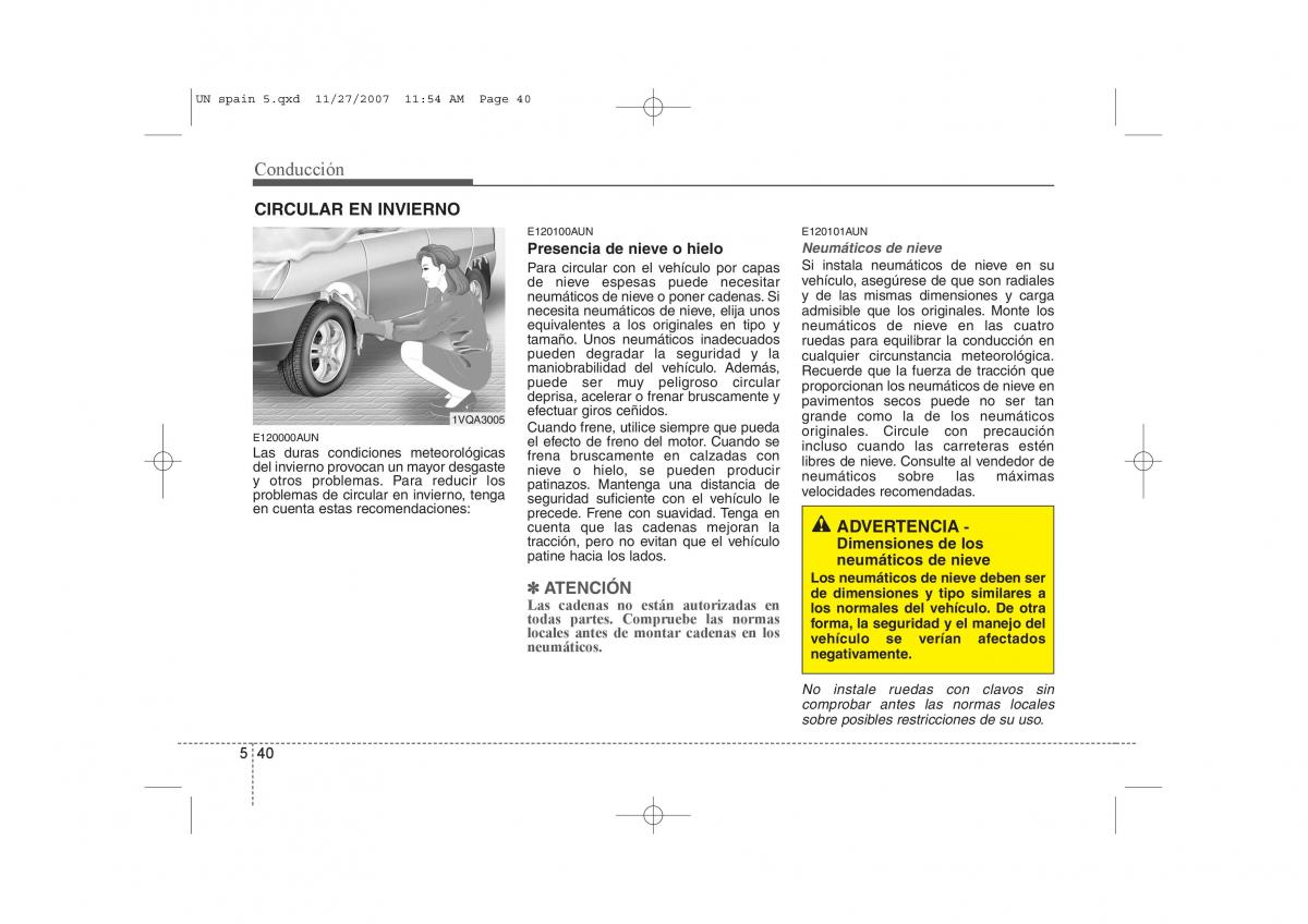 KIA Carens II 2 manual del propietario / page 266