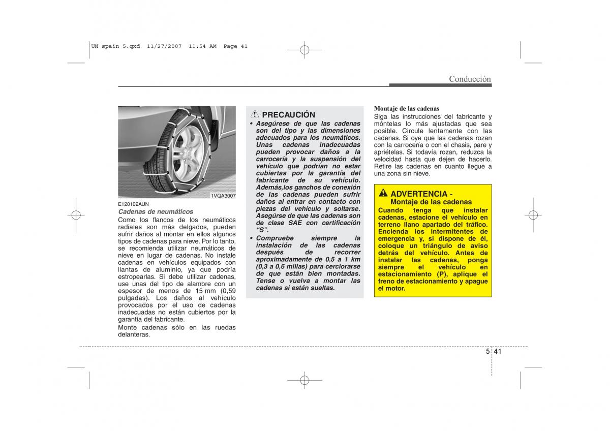 KIA Carens II 2 manual del propietario / page 267